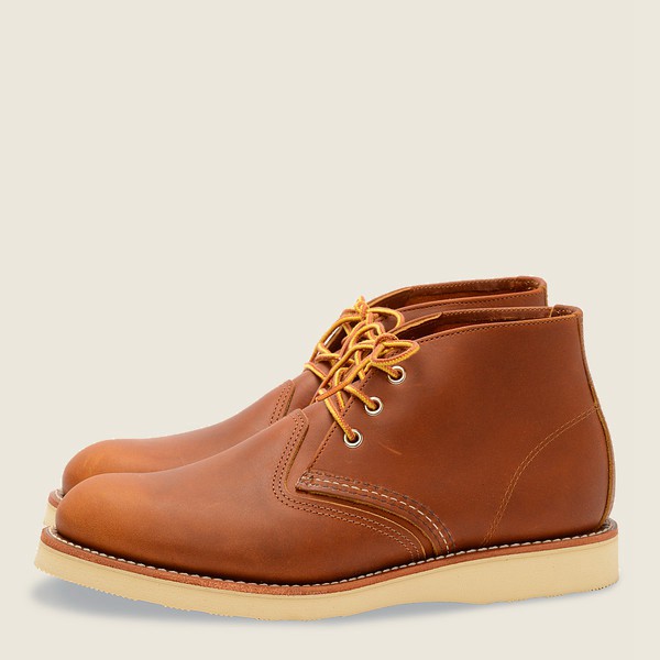 Red Wing Heritage Ayakkabı Erkek - Work - Chukka-Iginal Deri - Kahverengi - 53GKXMYZA